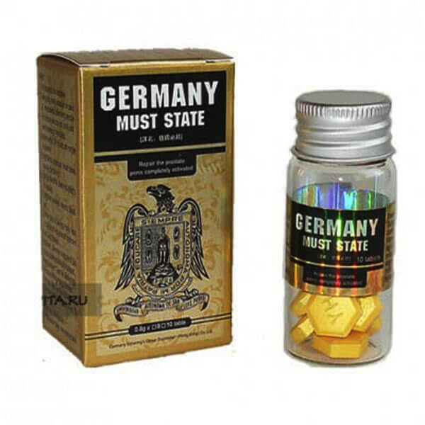 Viên uống hỗ trợ cường dương Germany Must State Đức 10 viên