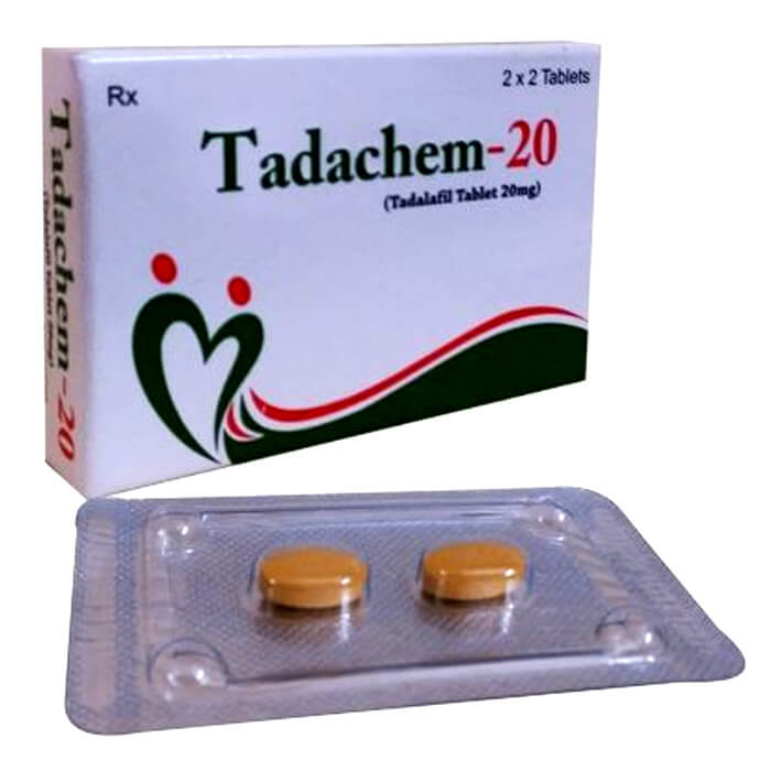 Cách Điều Trị Bệnh Rối Loạn Cương Dương Tadachem 20Mg Tadalafil 4 Viên Ấn Độ