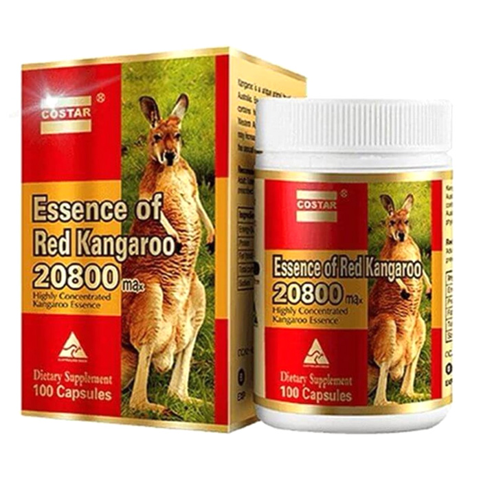 Tăng Cường Sinh Lý Đàn Ông Bằng Essence Of Red Kangaroo 20800 Max Costar Úc 100 Viên