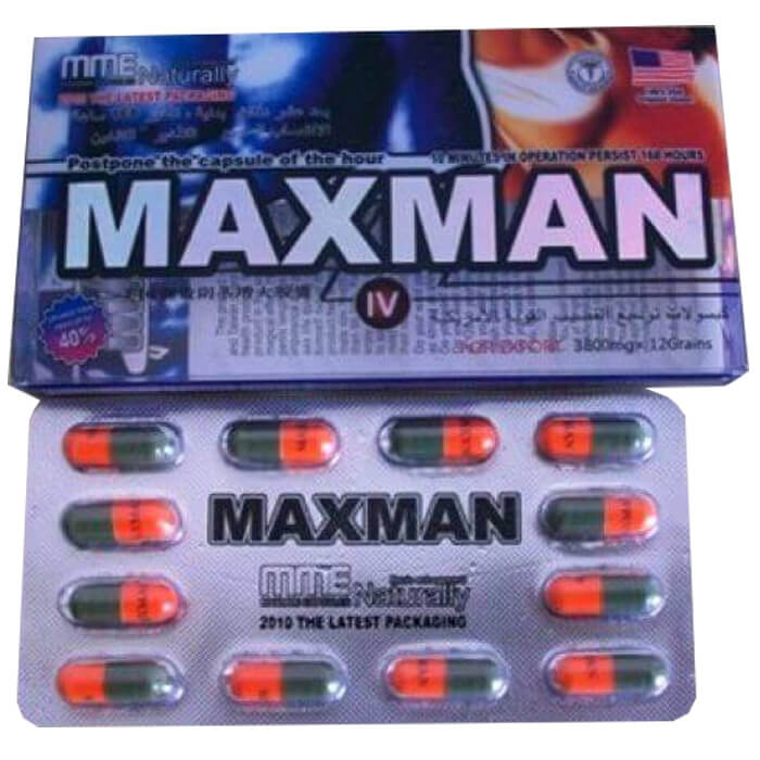 Thuốc Rối Loạn Cương Dương Tốt Nhất Maxman Iv 12 Viên Mỹ