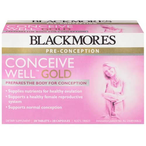 Viên uống Tăng khả năng thụ thai Conceive Well Gold Blackmores Úc 56 viên