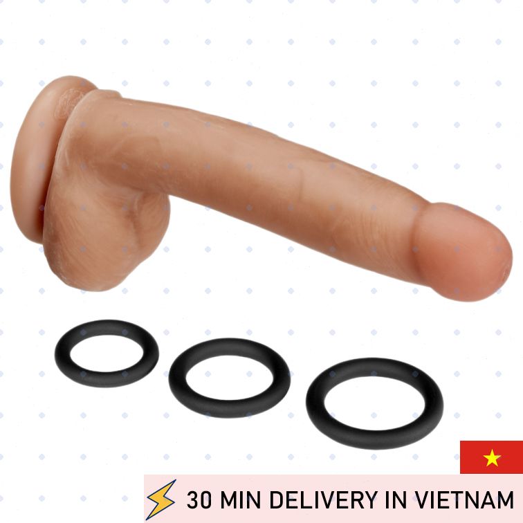 Dual Density Dildo Realistic Soft Firm Blend 