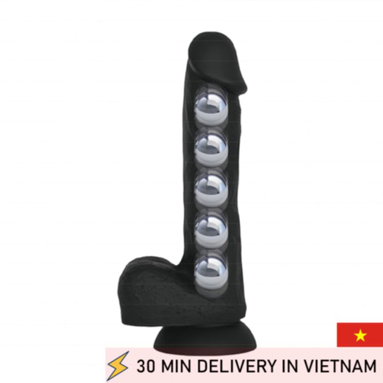 Silicone Suction Dildo Weighted Strong Grip 