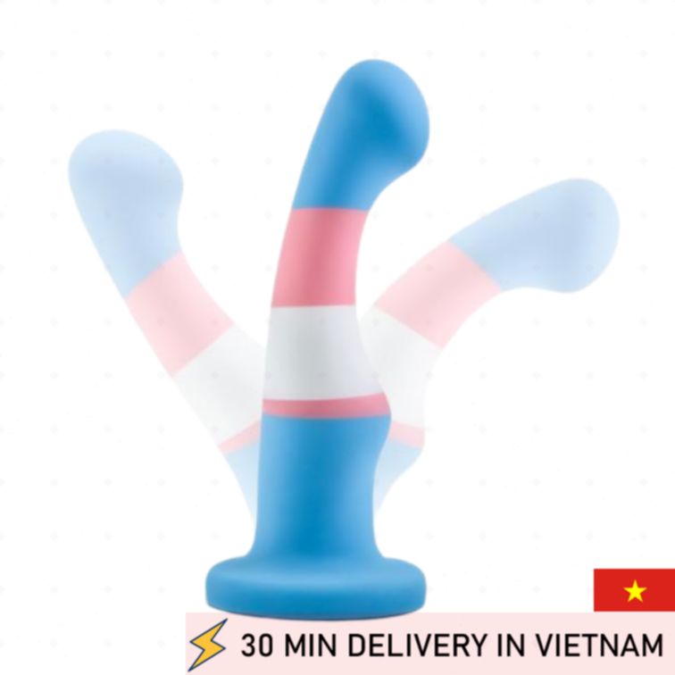 Art design dildo blue smooth luxury pleasure tool 