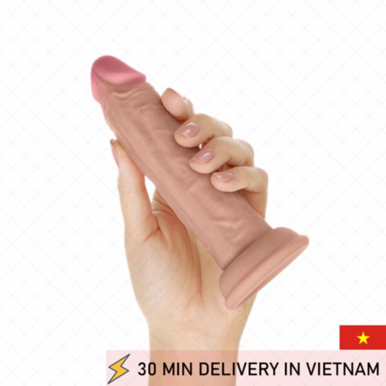 Realistic Dildo Flexiskin Dual Layer Soft Feel 