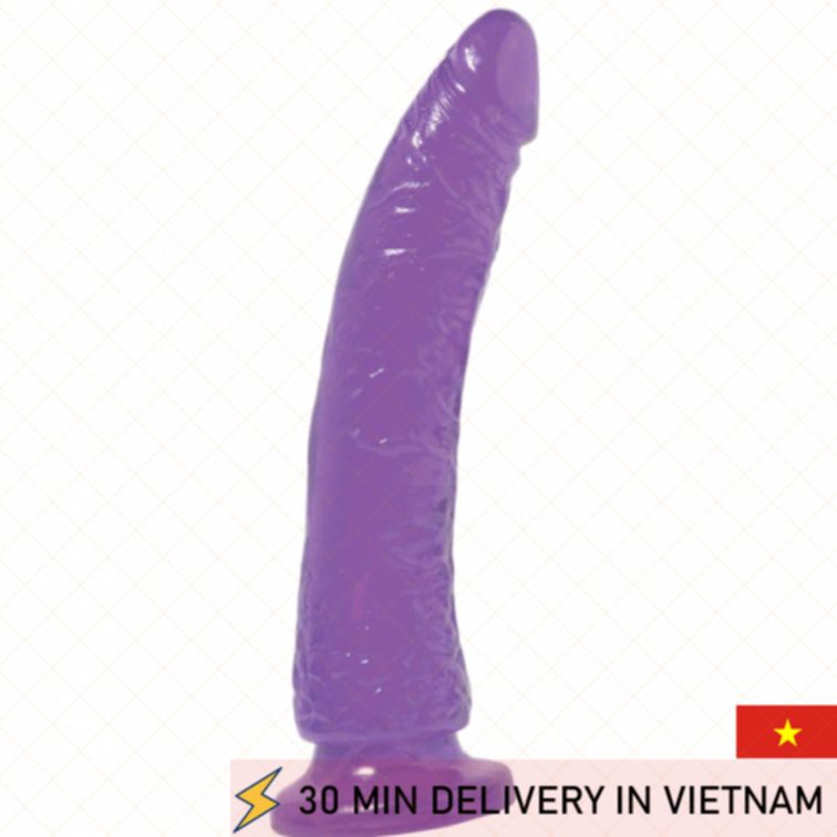 Slim Suction Dildo 18cm Flexible Soft Feel 