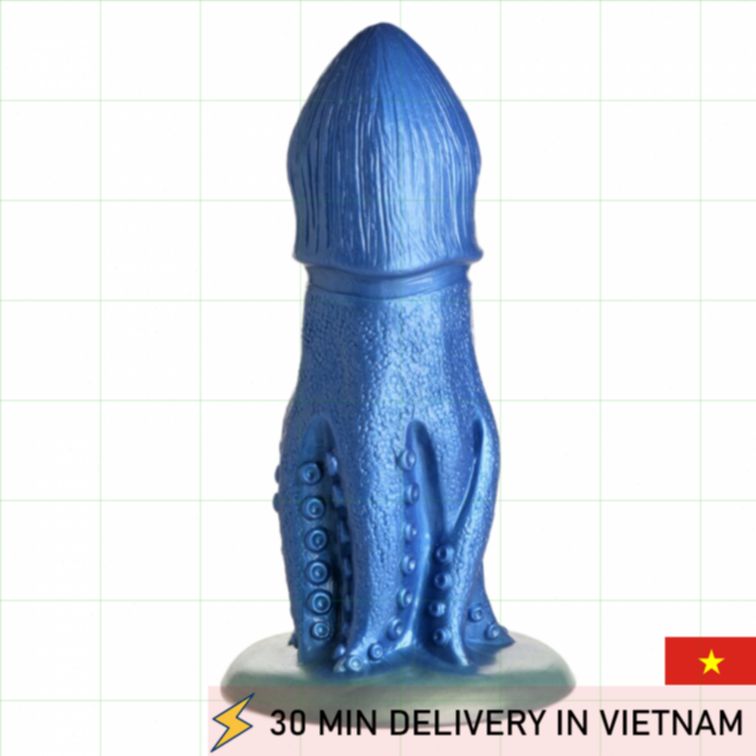 Octopus Fantasy Dildo Glitter Unique Texture 