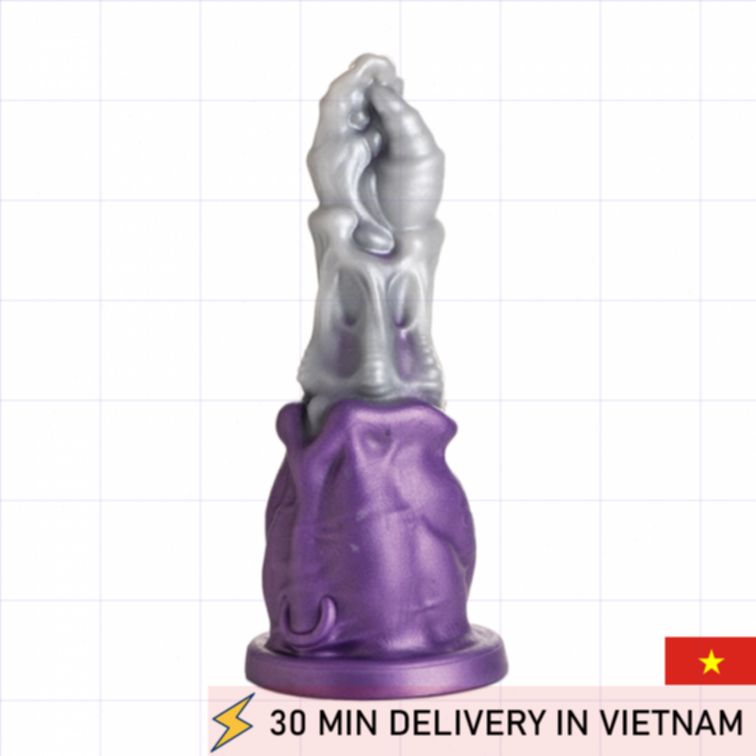 Fantasy Grim Reaper Dildo Purple Unique Texture 