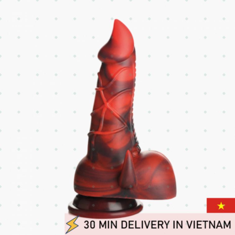 Fantasy Devil Dildo Textured Horned Intense Pleasure 