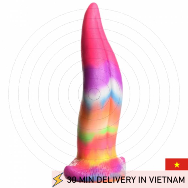 Unicorn Glow Dildo Fantasy Magical Soft Touch 