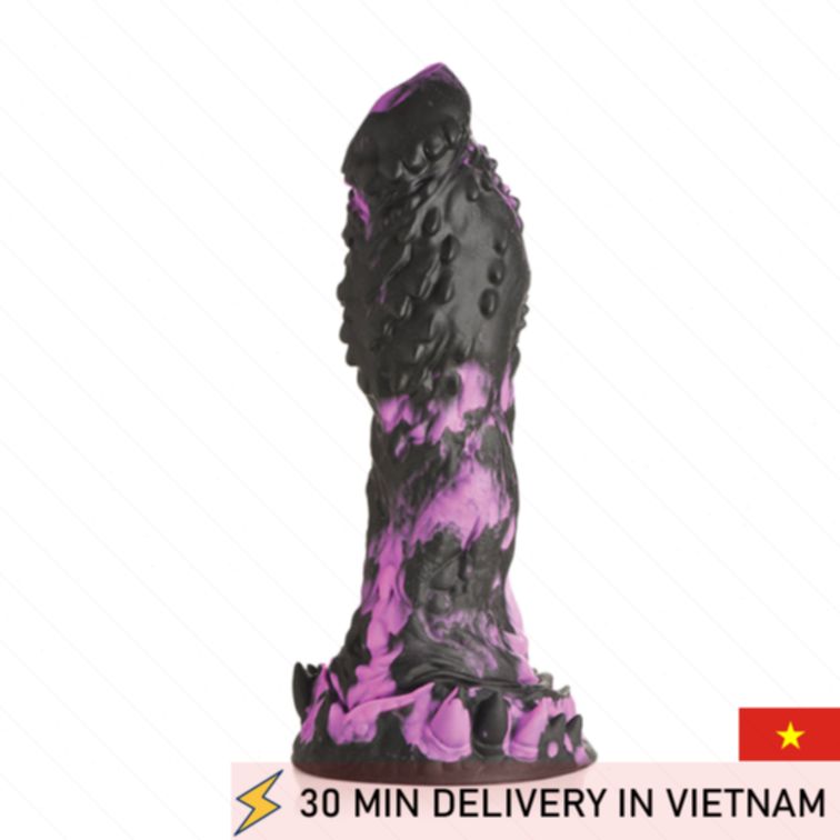Fantasy Textured Dildo Dark Creature Style Toy 