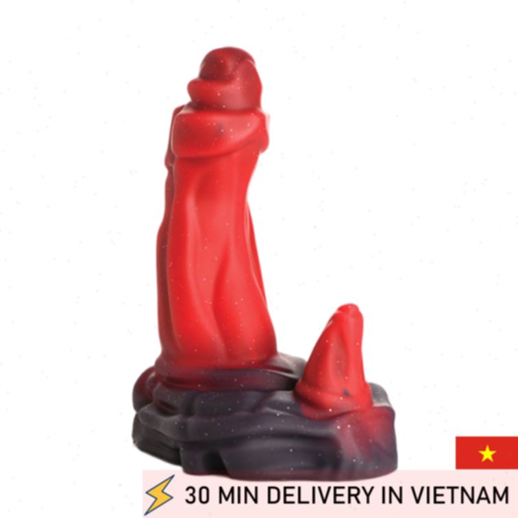 Ogre Fantasy Dildo Red Creature Unique Design 