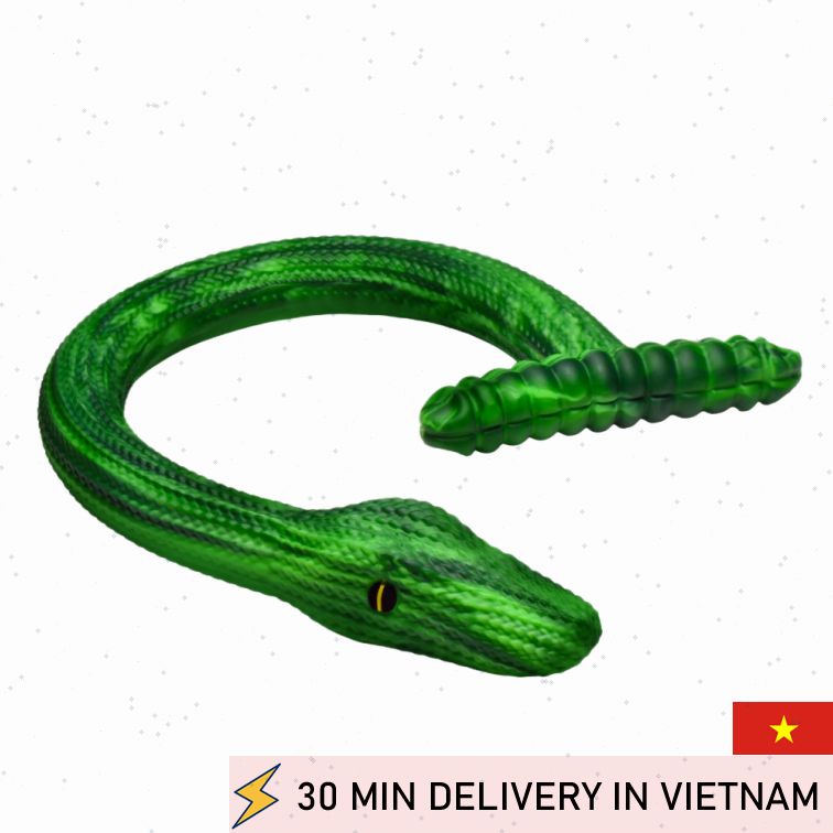 Fantasy Snake Dildo Unique Texture Silicone Soft 