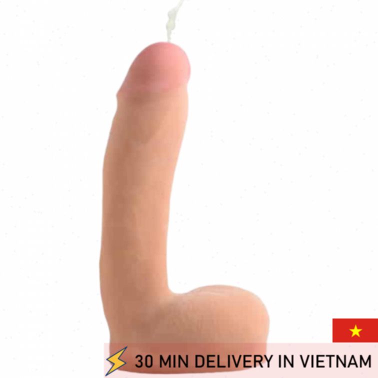 Squirting Dildo Realistic Dual Density 21cm 