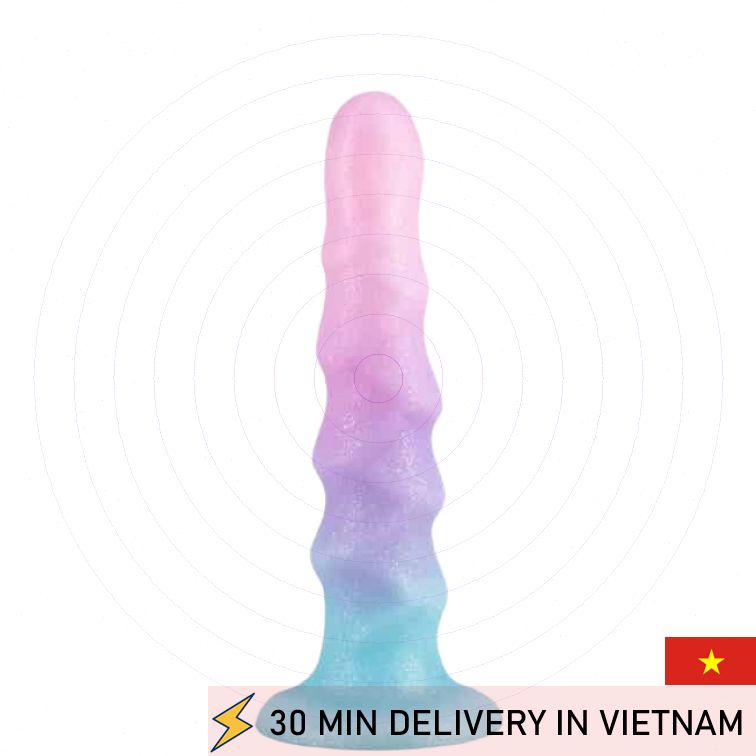 Unicorn Dildo Rainbow Soft Silicone Fantasy 