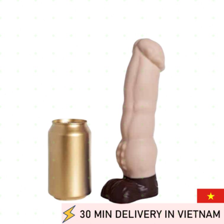 Rainbow Silicone Dildo 24cm Thick Soft Touch 