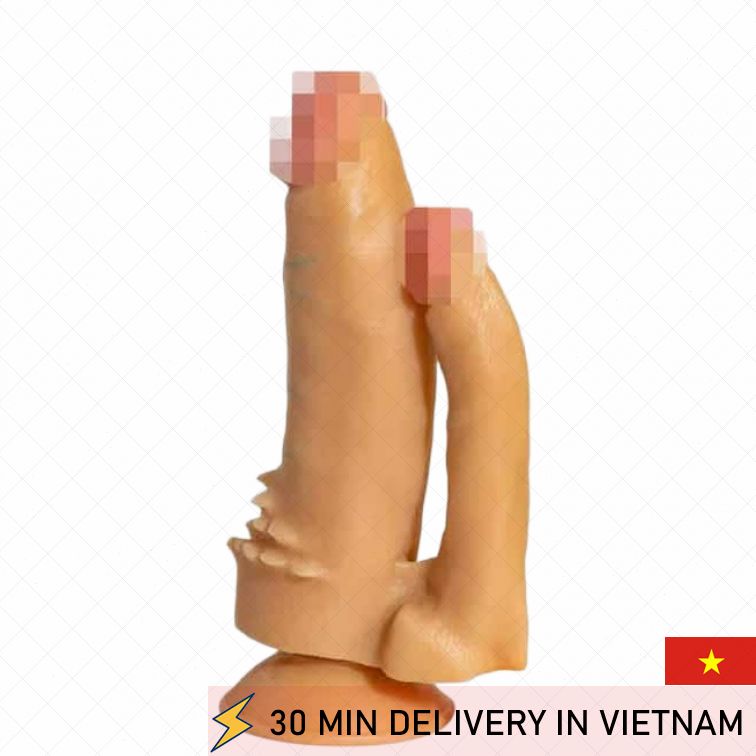 Double Penetration Dildo Spiked Intense Stimulation 