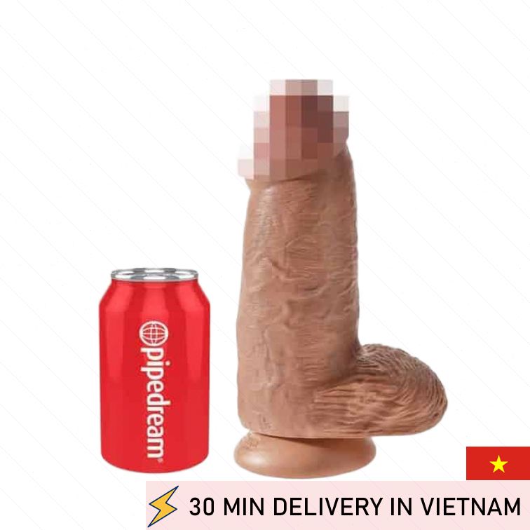 Realistic Thick Dildo Tan Big Size Intense 