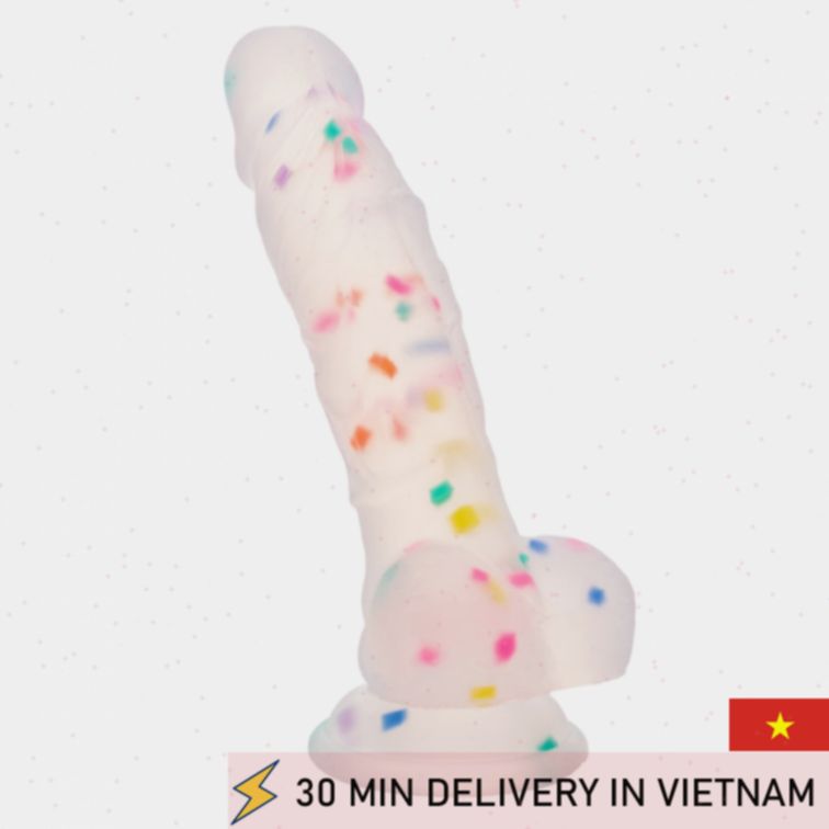 Clear Dildo Silicone Smooth Realistic Feel 