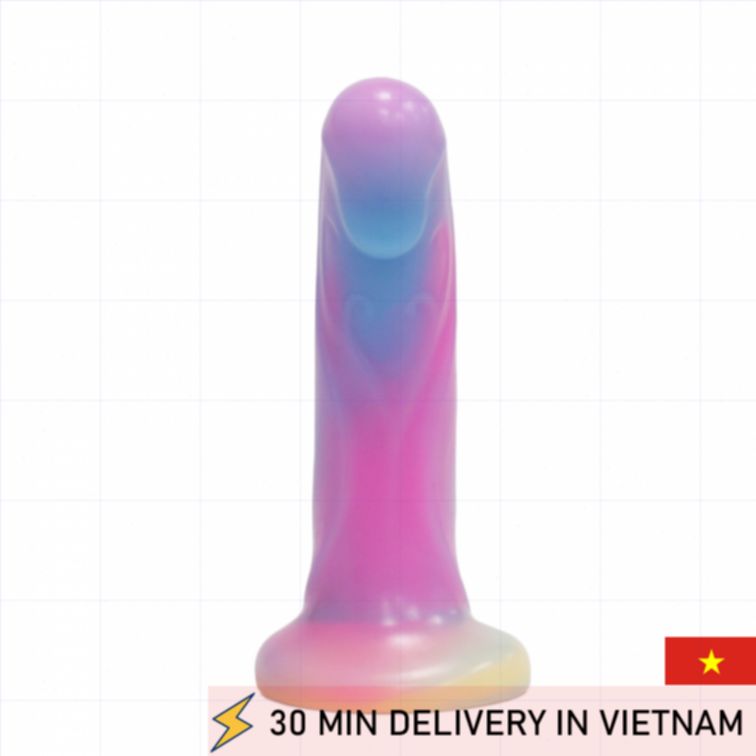 Glow Anal Dildo 15cm Silicone Night Fun 