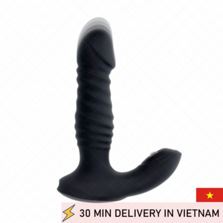 Deep Anal Vibrator Black Powerful Intense Toy 