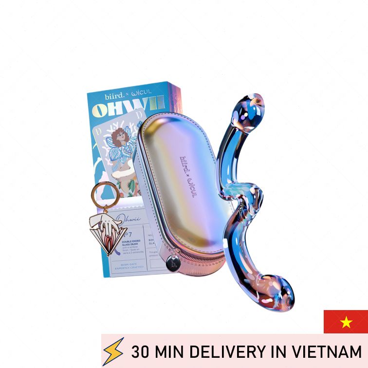 Glass Double Dildo OhWii G Spot P Spot стимуляция 