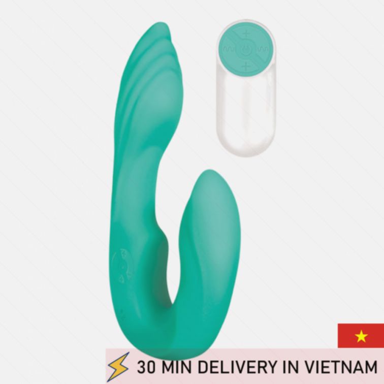 Luxury Strapless Dual Vibrator Seashell Design 