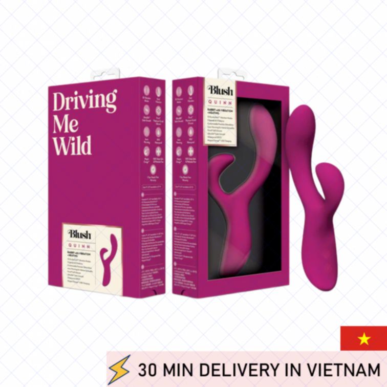 Rabbit Vibrator Burgundy Dual Motor Strong Pulse 