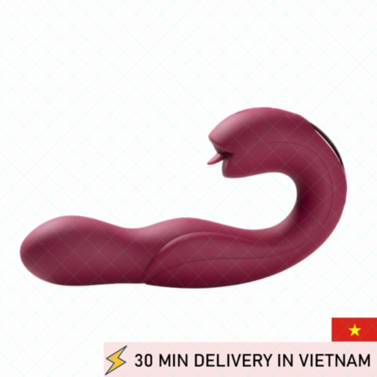 Rotating licking vibrator dual stimulation intense 