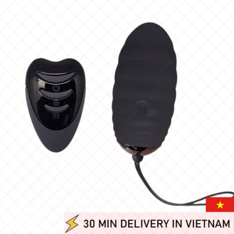 Remote Control Egg Vibrator Black Discreet Fun 
