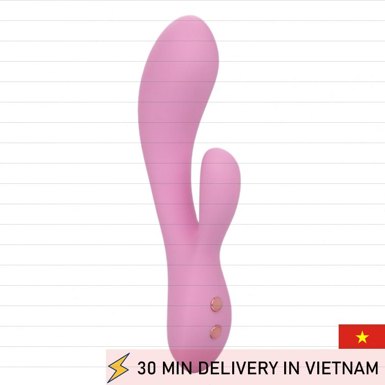 Rabbit Vibrator Pink Waterproof Strong Dual Action 