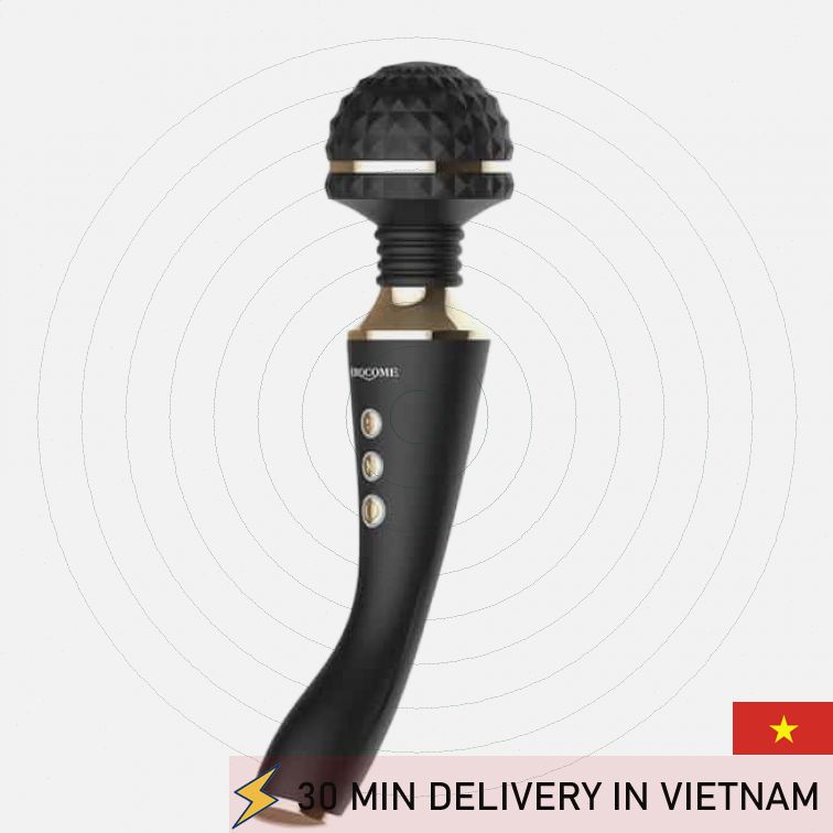 Heating Vibrator Wand Deep Relax Strong Pulse 