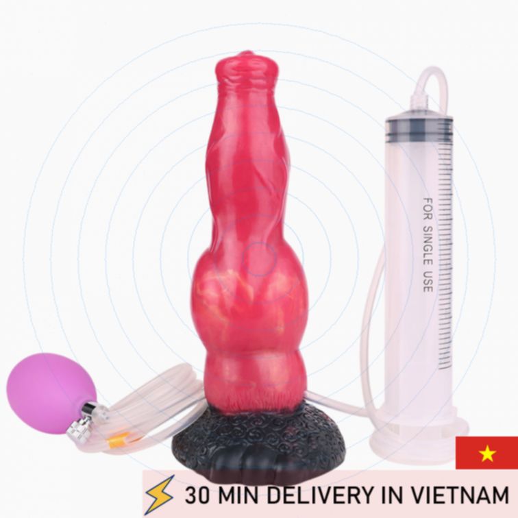 Fantasy Dog Dildo 8 Inch Ejaculating Extreme Fun 