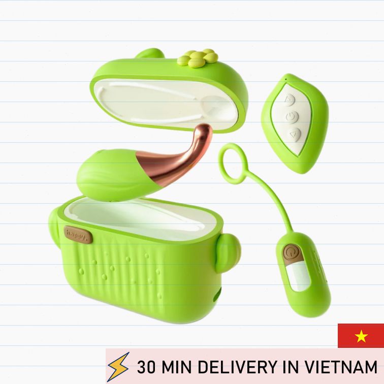 Vibrating Egg Wand Blooming Bliss Green Toy 