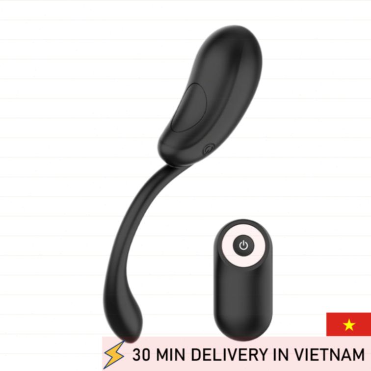 Remote Egg Vibrator Coquette black wireless control 