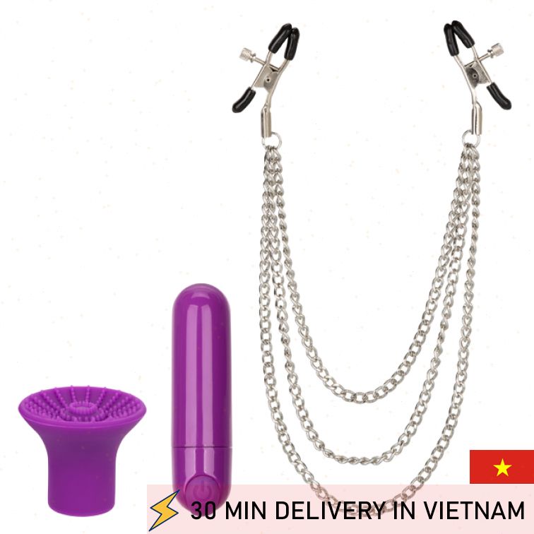 Vibrator Kit BDSM Set Purple Pleasure Bundle 