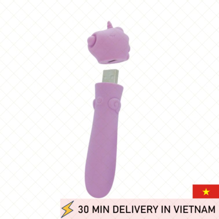 USB Bullet Vibrator Purple Waterproof Power 