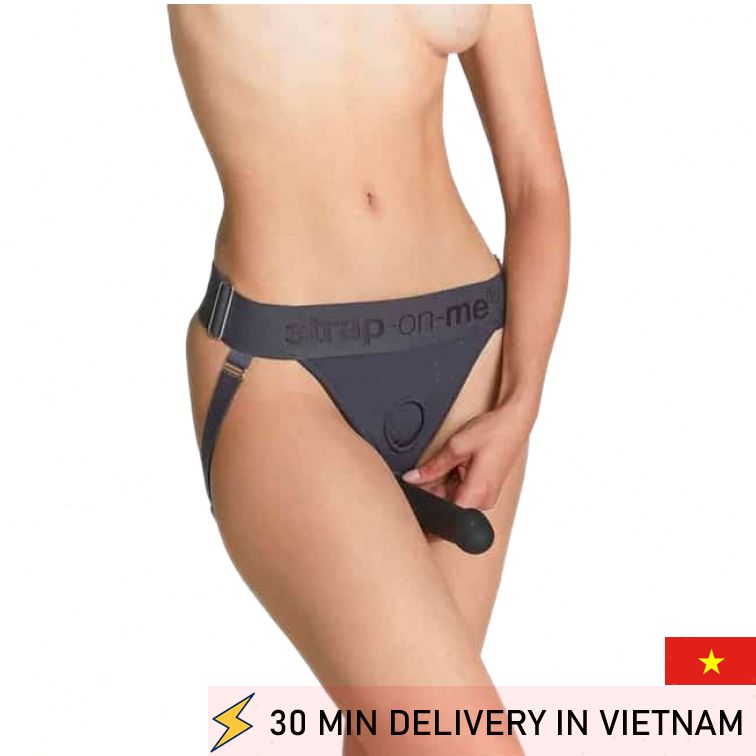 Harness Lingerie Strap On Grey Sexy Fit 
