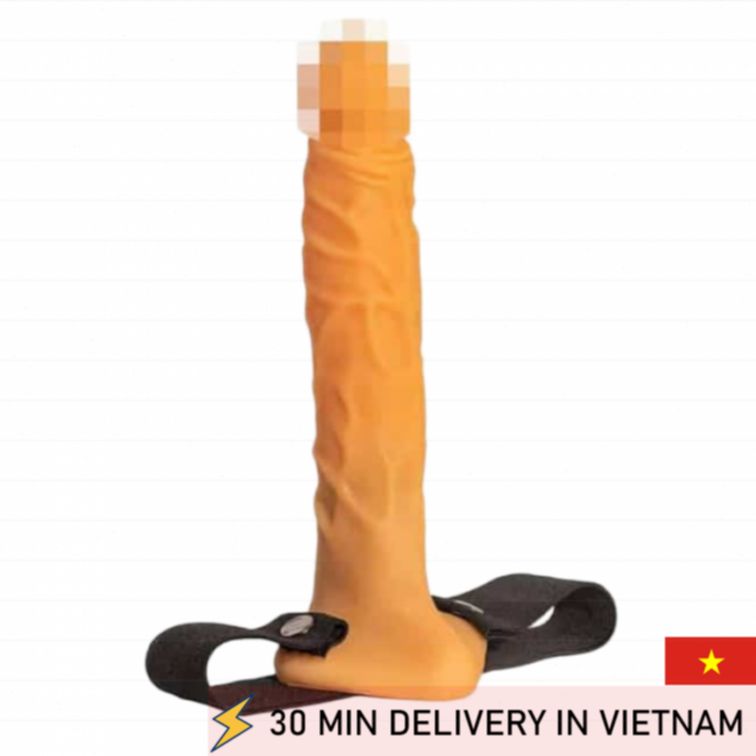 Hollow strap on 20cm skin tone intense pleasure 