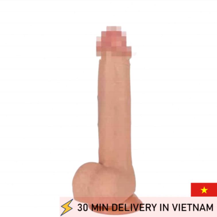 Realistic Strap On Dildo 23cm Dual Layer Soft 