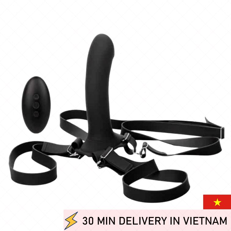Remote Control Strap On Vibrating Couple Toy 