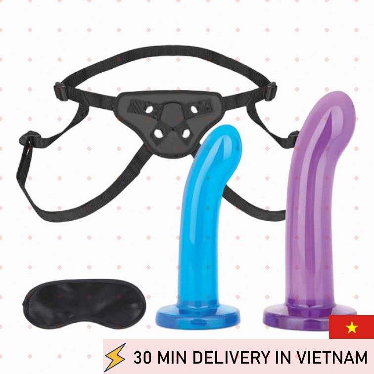 Lux Fetish Strap On Set Dual Dildo Couple Play 
