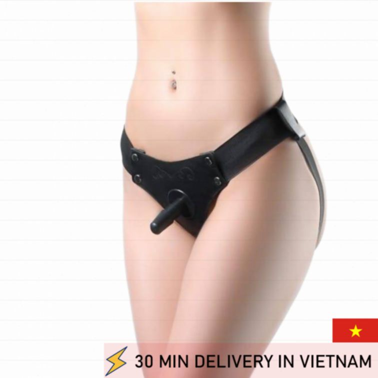 Strap On Harness Leather Black Adjustable Comfort 