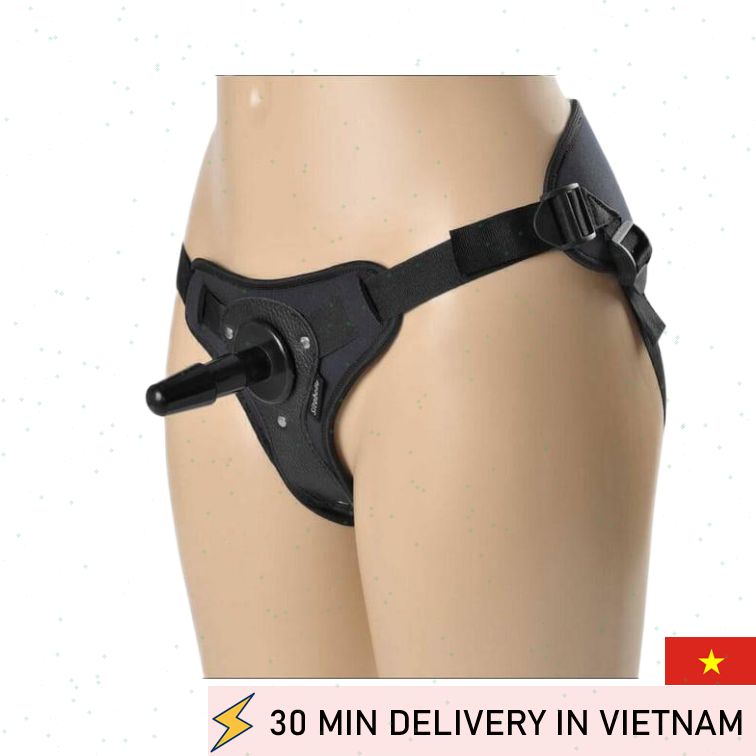 Dual Peak Strap On Harness Black Strong Fit 