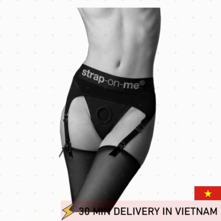 Strap On Me Rebel Harness Panties Black S 