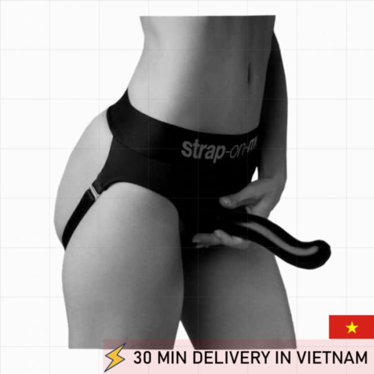 Strap On Harness M Black Comfortable Secure Fit 