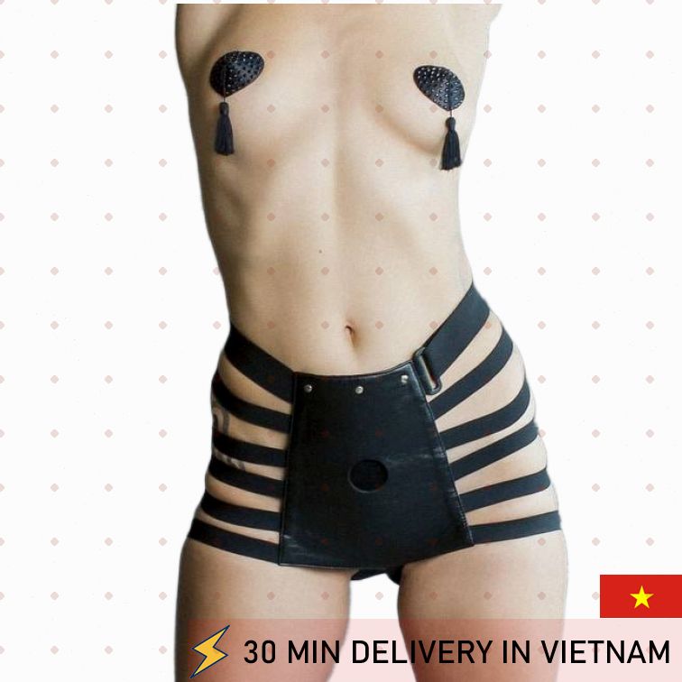 Rough Strap On Panties Black Seductive Fit 
