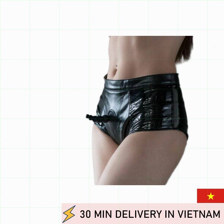 Strap On Panty Set With Plug Black Comfortable 