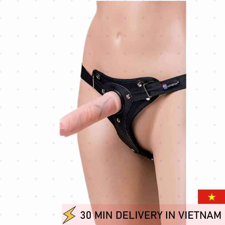 Strapon Harness 17cm Realistic Lesbian Couple Play 