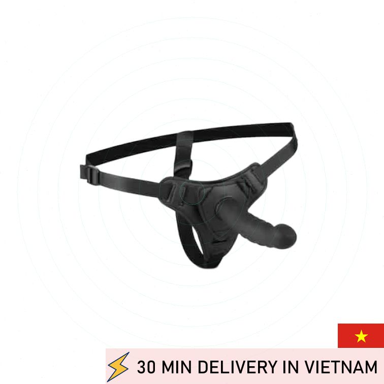 Bent Strap On Dildo Black Flexible Passion Play 